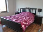 Bed 160x200 + matras + lattenbodems + nachtkastjes, 160 cm, Utilisé, Enlèvement ou Envoi, 200 cm