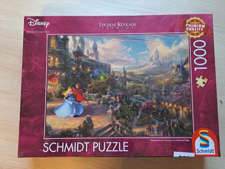 Disney Puzzel - Sleeping Beauty (1000pc) Schmidt  (Sealed), Hobby en Vrije tijd, Denksport en Puzzels, Nieuw, Legpuzzel, 500 t/m 1500 stukjes