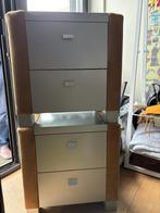 2 nachtkastjes, Huis en Inrichting, Slaapkamer | Nachtkastjes, Ophalen, Gebruikt