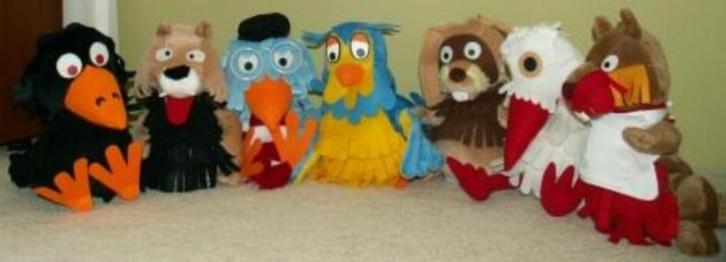 Fabeltjeskrant handpoppen van 30 cm, Kinderen en Baby's, Speelgoed | Poppen, Zo goed als nieuw, Ophalen of Verzenden