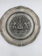 Assiette en étain Blason famille Mérode, Enlèvement ou Envoi