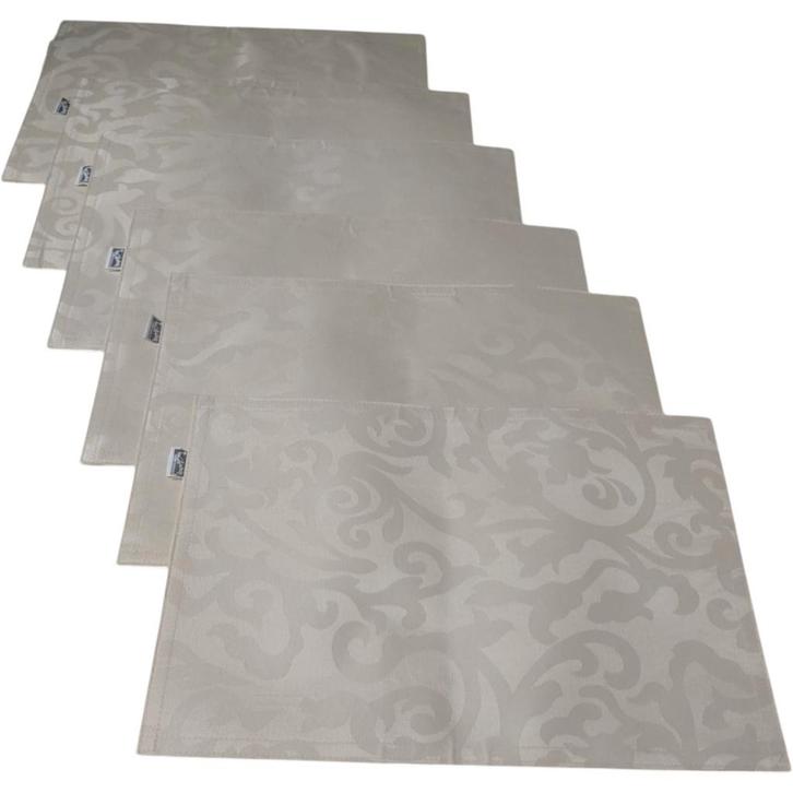 6x Tafelmatjes set - Placemats Luxe met motief (cadeautip), Huis en Inrichting, Woonaccessoires | Onderzetters, Nieuw, Bord, Verzenden