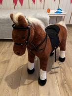 Paard bruin met geluid L73 B24 H70, Kinderen en Baby's, Speelgoed | Knuffels en Pluche, Ophalen, Zo goed als nieuw, Paard