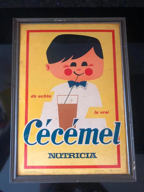 CECEMEL nutricia glacoide 1968, Collections, Marques & Objets publicitaires, Utilisé, Panneau publicitaire, Enlèvement ou Envoi