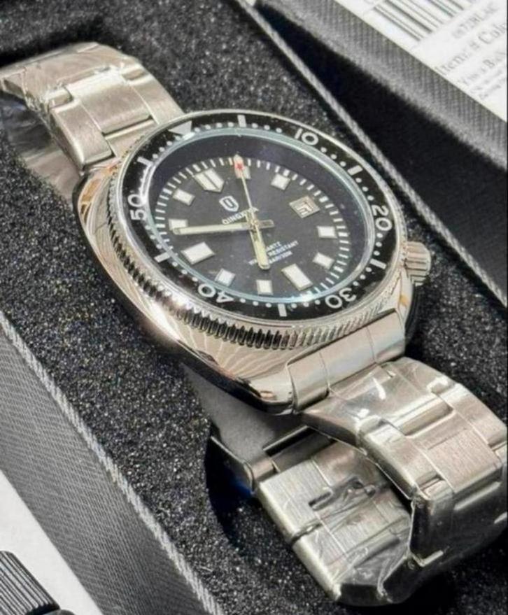 Montre Qingxia 6672 Turtle Captain Willard de homme NOUVELLE, Bijoux, Sacs & Beauté, Montres de sport, Neuf, Argent, Étanche, Enlèvement ou Envoi