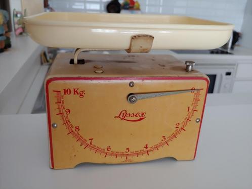 Lyssex zwitserse keukenweegschaal 1930, tot 10 kg, fraai, Antiek en Kunst, Antiek | Keukengerei, Ophalen of Verzenden