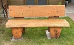 Zelfgemaakte Boomstam/tuin Bank, Tuin en Terras, Tuinbanken, Ophalen, Gebruikt, Hout