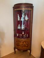 Antieke vitrine hoekkast., Antiek en Kunst, Ophalen