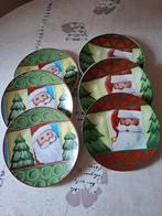 6 borden met Kerstmotief, Huis en Inrichting, Ophalen of Verzenden, Zo goed als nieuw, Porselein, Bord(en)