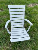 6 Witte tuinstoel, Jardin & Terrasse, Chaises de jardin, Synthétique, Enlèvement ou Envoi, Neuf, Ajustable