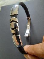 Bracelet homme silicone noir, Ophalen, Zo goed als nieuw, Zwart