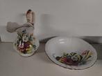 Antieken waskom Castelli - Italië handgeschilderd keramiek, Antiek en Kunst, Ophalen