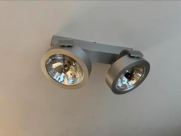 Design spots alu 2-lamps beschikbaar voor biedingen