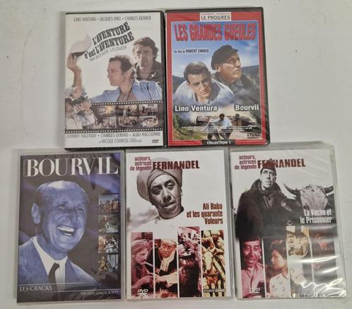Bourvil - Ventura - Fernandels, nog 5 nieuwe dvd's verpakt, Cd's en Dvd's, Dvd's | Komedie, Nieuw in verpakking, Actiekomedie