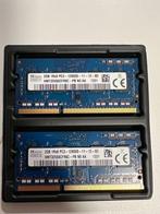 Mémoire RAM portable 2x2Go DDR3 1600 MHz, Informatique & Logiciels, Mémoire RAM, Comme neuf, 4 GB, Laptop, Enlèvement ou Envoi