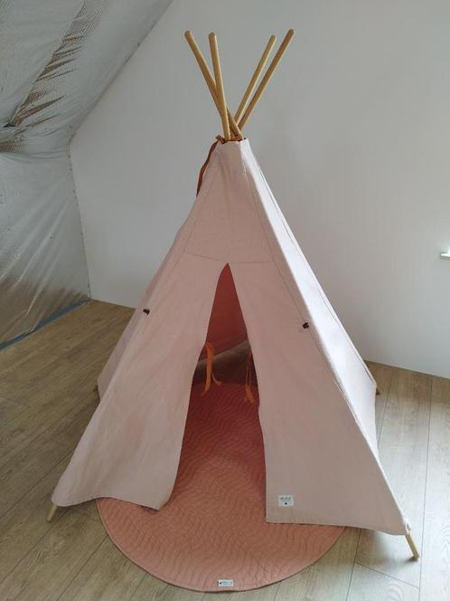 NOBODINOZ Tipi Wigwam Nevada Oud Roze + NOBODINOZ Speelmat, Kinderen en Baby's, Speelgoed | Speeltenten, Zo goed als nieuw, Ophalen