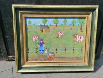 schilderij weideland beschikbaar voor biedingen