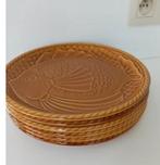 ensemble de 6 assiettes à poisson et plat de service. Gien, Enlèvement ou Envoi, Comme neuf, Céramique, Service complet