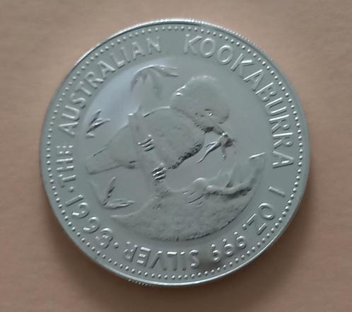 Australië 1 dollar 1993 (zilver) Kookaburra, Postzegels en Munten, Munten | Oceanië, Losse munt, Zilver, Ophalen of Verzenden