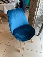 Chaise Maisons du monde velours bleu/ blue velvet chair, Maison & Meubles, Comme neuf, Velours, Bleu, Enlèvement