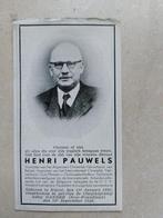 doodsprentje oud minister Henri Pauwels, Envoi