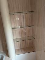 3 Glazen plankjes, Huis en Inrichting, Woonaccessoires | Wandplanken en Boekenplanken, Ophalen, Gebruikt