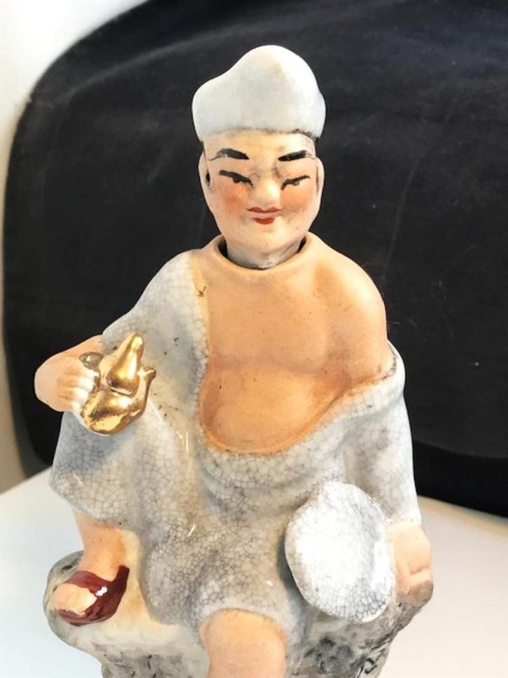 Chinees beeld bewegend hoofd Magot Zeldzaam Antiek⚡😎🤗, Antiek en Kunst, Kunst | Beelden en Houtsnijwerken, Ophalen of Verzenden