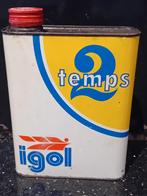 Rare bidon d'huile IGOL 2 temps, Enlèvement ou Envoi, Comme neuf