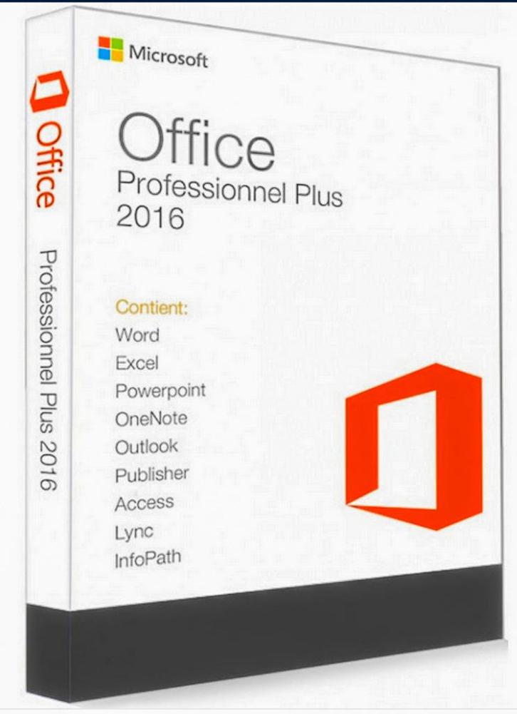 Microsoft Office 2016 Professionnel Plus    1 clé d'activat, Informatique & Logiciels, Logiciel Office, Neuf, Windows, Access