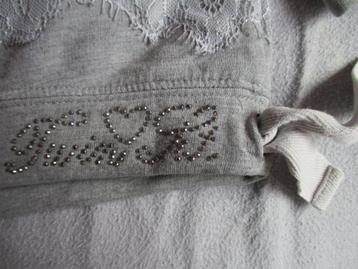 grijze sweater met kant twinset maat 128 beschikbaar voor biedingen