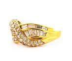 18k gouden diamanten ring voor dames, Met edelsteen, Nieuw, Ophalen of Verzenden, Kleiner dan 17