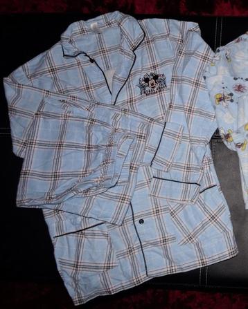 146/152 11/12 pyjama Disney Mickey flanel geruit beschikbaar voor biedingen