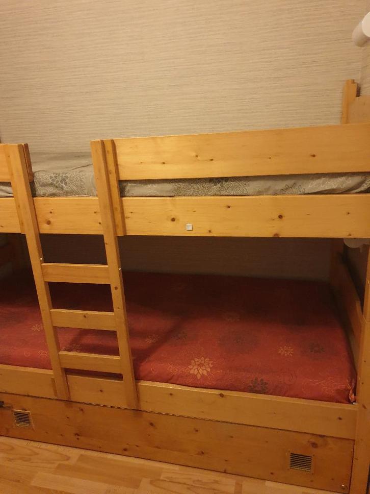 Huis-en inrichting, Huis en Inrichting, Slaapkamer | Stapelbedden en Hoogslapers, Gebruikt, Stapelbed, 90 cm, 200 cm, Tweepersoons