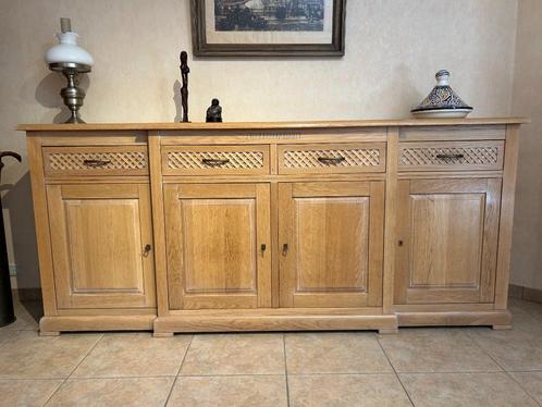 Dressoir | licht eiken | breedte 2m40, Huis en Inrichting, Kasten | Dressoirs, Gebruikt, 200 cm of meer, 25 tot 50 cm, Met lade(s)