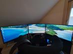 3x 27" MSI monitor Simracing, Computers en Software, Monitoren, MSI, IPS, Full HD, Minder dan 1 ms