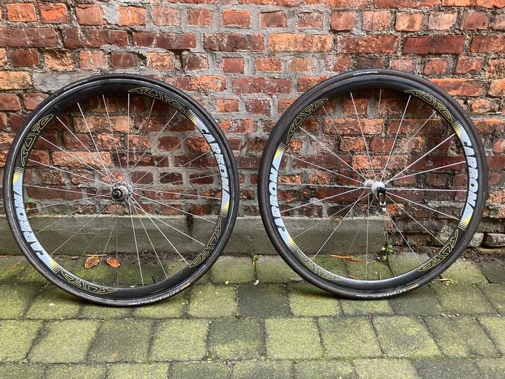 Tufo Carbona carbon wielen velgrem/tubes, Fietsen en Brommers, Fietsonderdelen, Gebruikt, Racefiets, Wiel, Ophalen