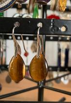 Oorbellen tijgeroog steen, Enlèvement ou Envoi, Neuf