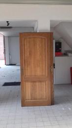 Massieve eiken deuren hoge kwaliteit, Doe-het-zelf en Bouw, Deuren en Vliegenramen, Ophalen, Zo goed als nieuw, Glas