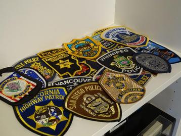 Police patches usa collection badge écussons lot