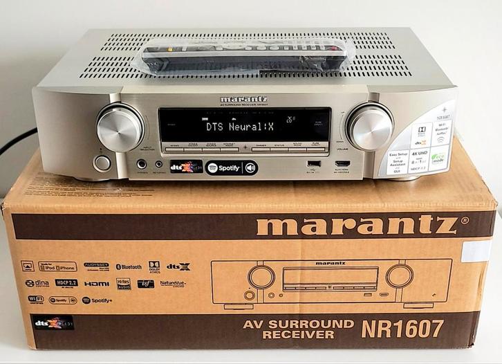 MARANTZ 7.2 NR1607 A/V-versterker: Atmos/DTSX/WiFi/Bluetooth, Audio, Tv en Foto, Versterkers en Ontvangers, Nieuw, 7.1, 120 watt of meer