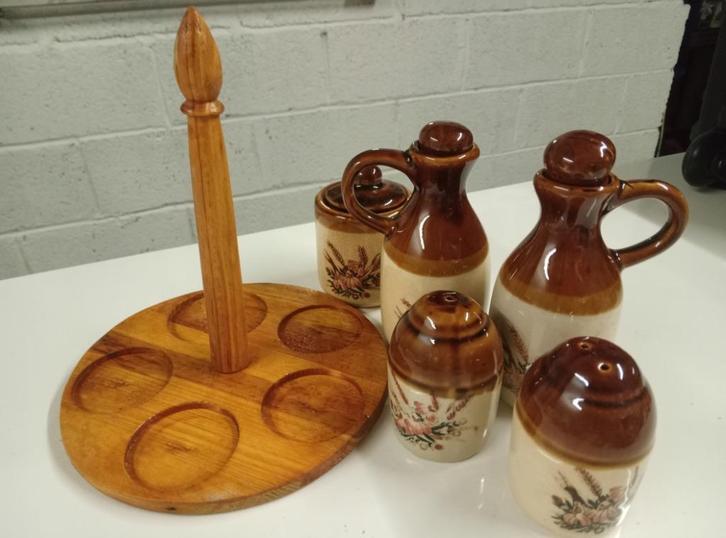 Service à condiments 5 pièces, Antiek en Kunst, Antiek | Keukengerei, Ophalen