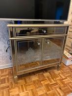 Tv-meubel of 2e dressoir en tafelset, Ophalen, Zo goed als nieuw, Glas