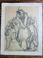 Ben Genaux Ancient Orientalist tekent Snake Charmer, Antiek en Kunst, Ophalen of Verzenden