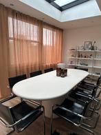 Eettafel Beige ovaal 240 cm, Huis en Inrichting, Ophalen, 200 cm of meer, Zo goed als nieuw, Vijf personen of meer