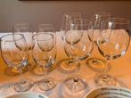 4 rode wijnglazen en vier witte wijnglazen, Ophalen of Verzenden, Nieuw
