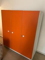 kleerkast oranje, Huis en Inrichting, Kasten | Kleerkasten, Ophalen, Kunststof, Gebruikt, 100 tot 150 cm