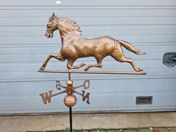 grote koperen windwijzer haan of paard, Enlèvement, Neuf