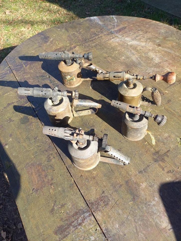antieke benzinebranders, Antiek en Kunst, Antiek | Gereedschap en Instrumenten, Ophalen