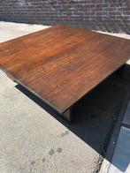 Leuke grote vintage wengé salontafel, Ophalen, Gebruikt