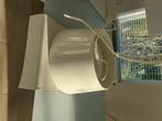 Hanglamp met witte kap, Ophalen, Zo goed als nieuw, Metaal, Modern